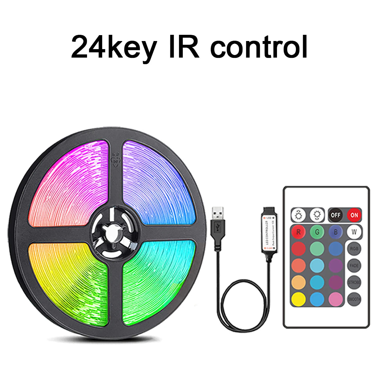 RGB LED Strip Lights with Remote