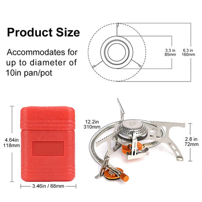Widesea Portable Camping Gas Stove