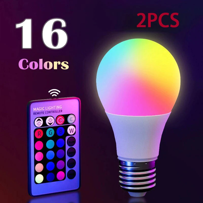 RGB Smart LED Bulb – 16 Colours, Dimmable