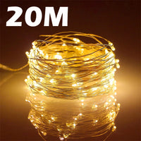 USB LED Fairy Lights – 20M 200 LED Copper Wire String