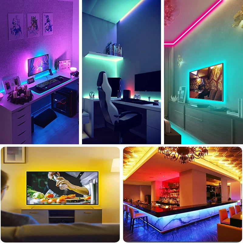 RGB LED Strip Lights with Remote