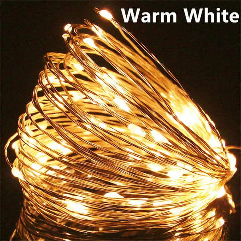 USB LED Fairy Lights – 20M 200 LED Copper Wire String
