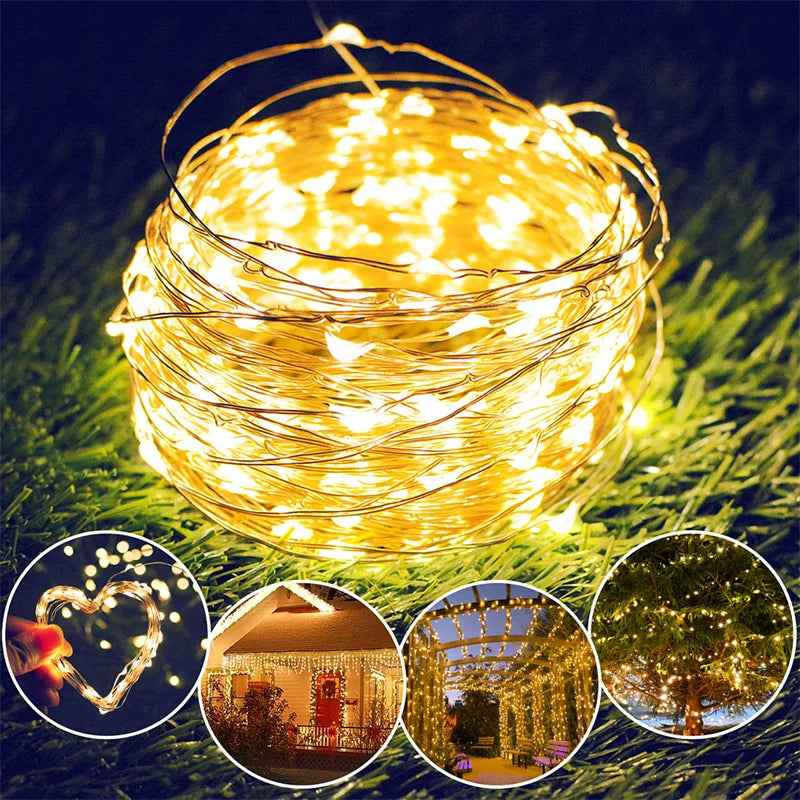 USB LED Fairy Lights – 20M 200 LED Copper Wire String