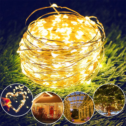 USB LED Fairy Lights – 20M 200 LED Copper Wire String