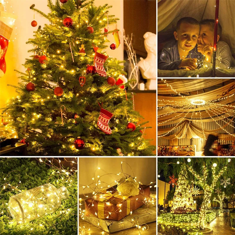 USB LED Fairy Lights – 20M 200 LED Copper Wire String