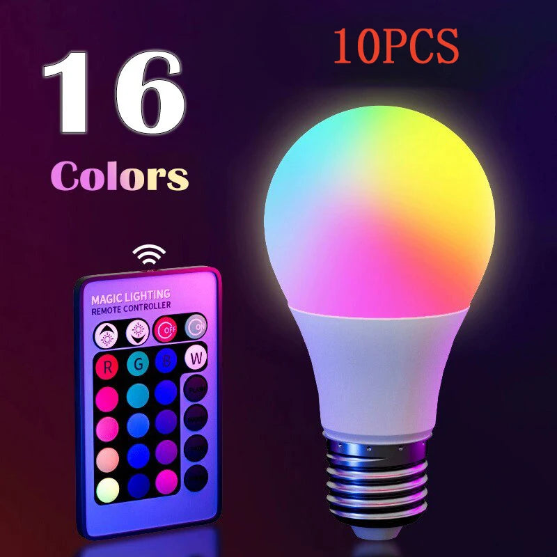 RGB Smart LED Bulb – 16 Colours, Dimmable