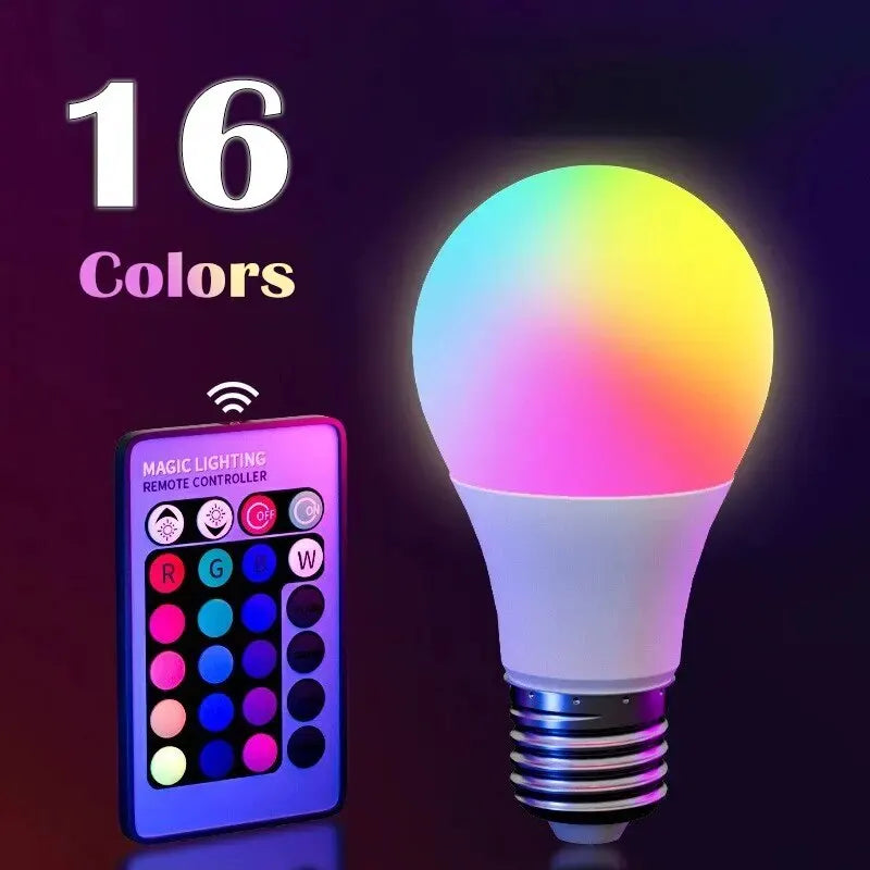 RGB Smart LED Bulb – 16 Colours, Dimmable