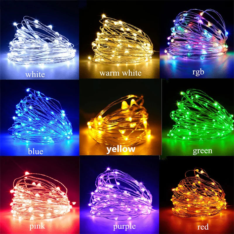 USB LED Fairy Lights – 20M 200 LED Copper Wire String